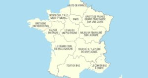 carte des 13 régions de France avec classement pour les seniors